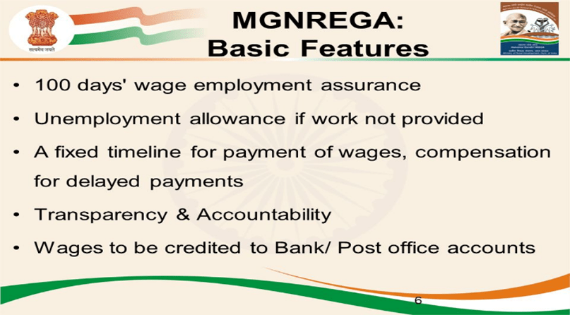 MGNREGA Basic features